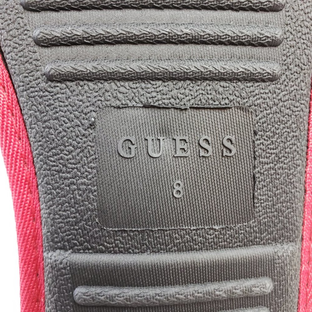 GUESS Men's Slip-On Slippers Red Black White Gray Size 8 - Picture 4 of 5